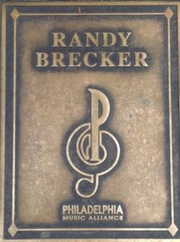 Randy Brecker Plaque