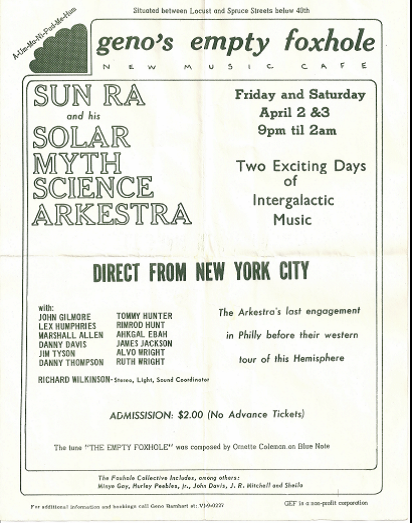 Geno's Empty Foxhole Ad