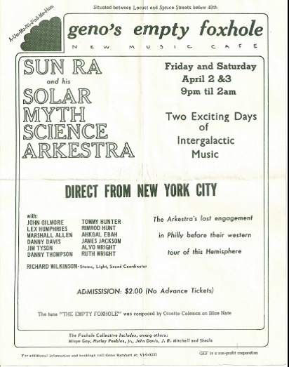 Geno's Empty Foxhole Ad