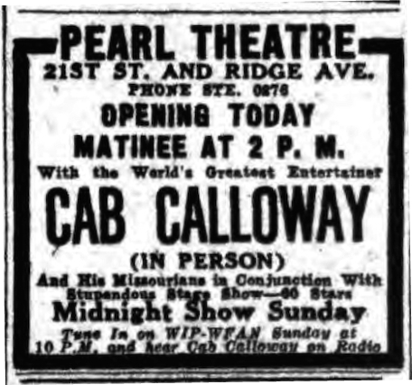 #TBT Cab Calloway - Pearl Theatre