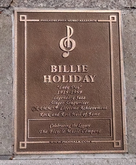 Billie Holiday - Walk of Fame Plaque - 10.26.15