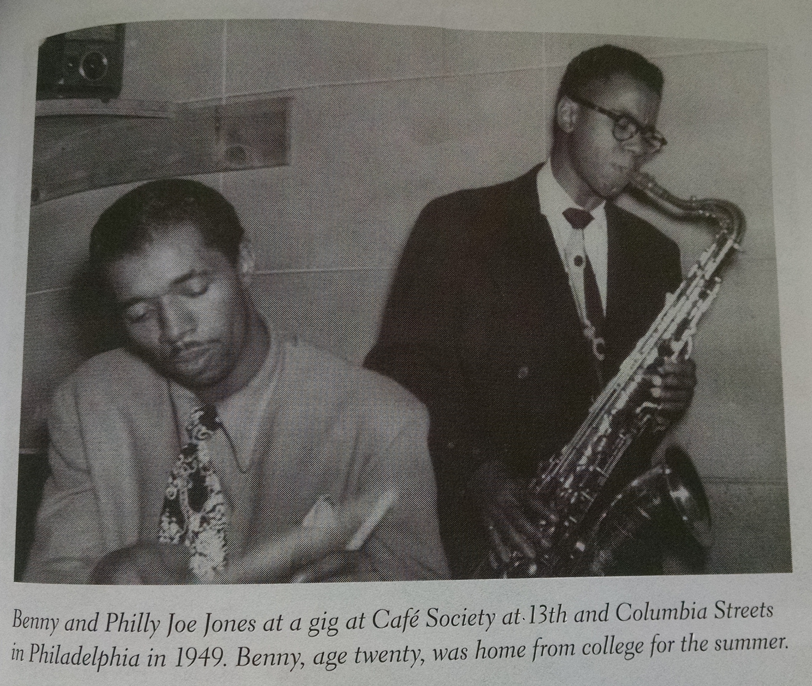 Cafe Society - Philly Joe Jones - Benny Golson - Caption