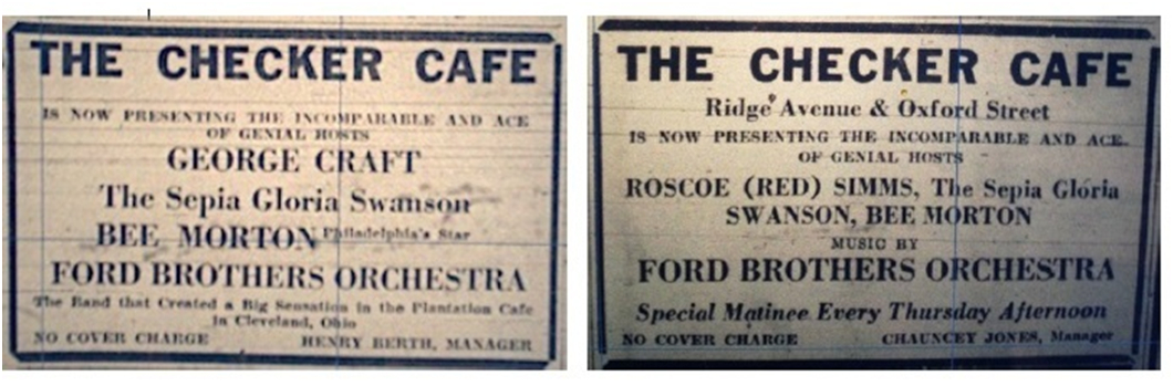 Checker Cafe Ads