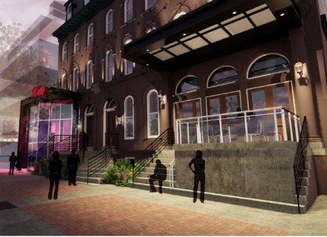 blue horizon - front facade rendering