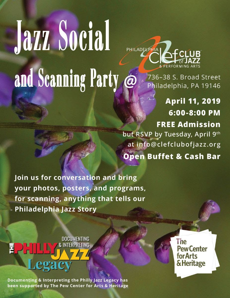 Spring Social and Scanning Party Flyer - Clef Club