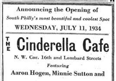 Cinderella Cafe - July 11, 1934
