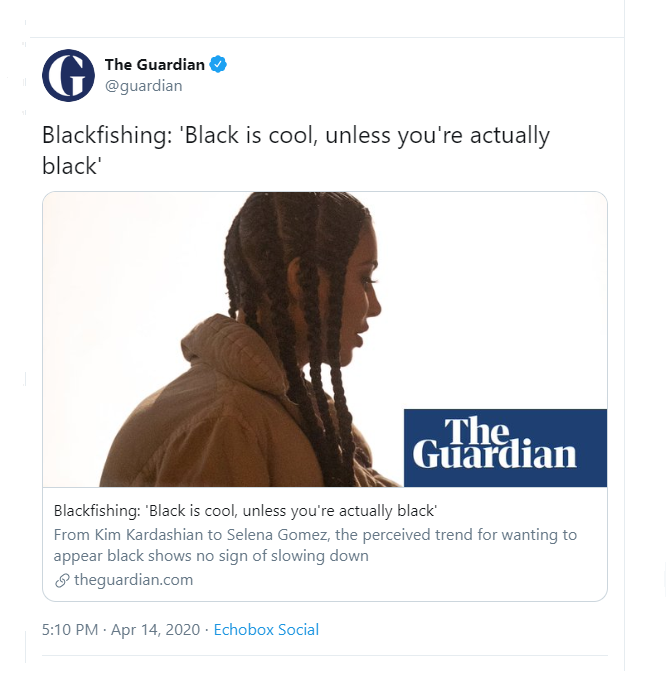 Blackfishing - Karen Attiah