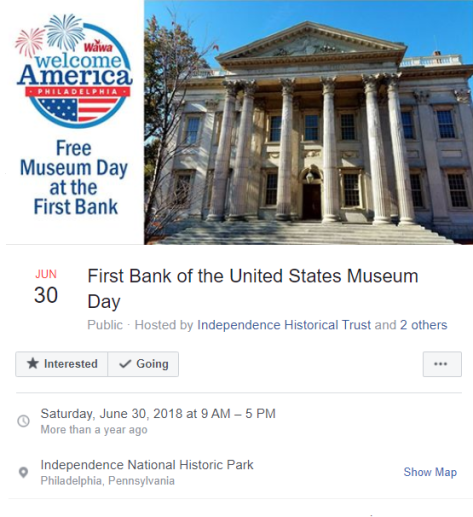 First Bank of the United States - Facebook - June 30, 2018
